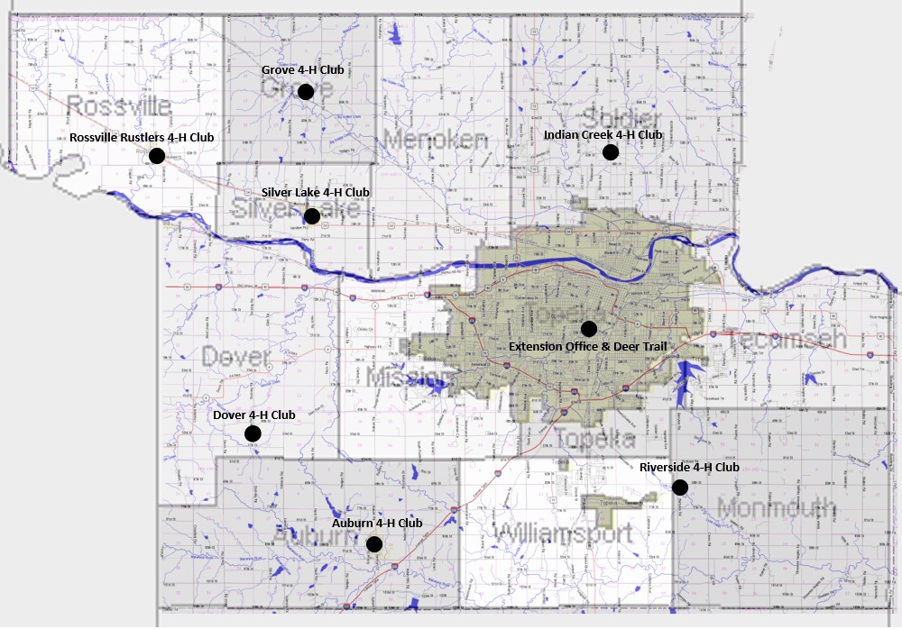 Shawnee County Club Map