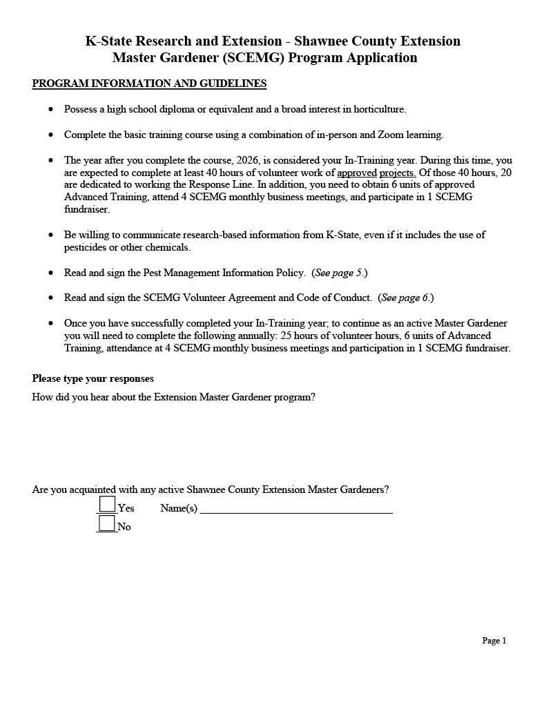 2025 SCEMG Program Application