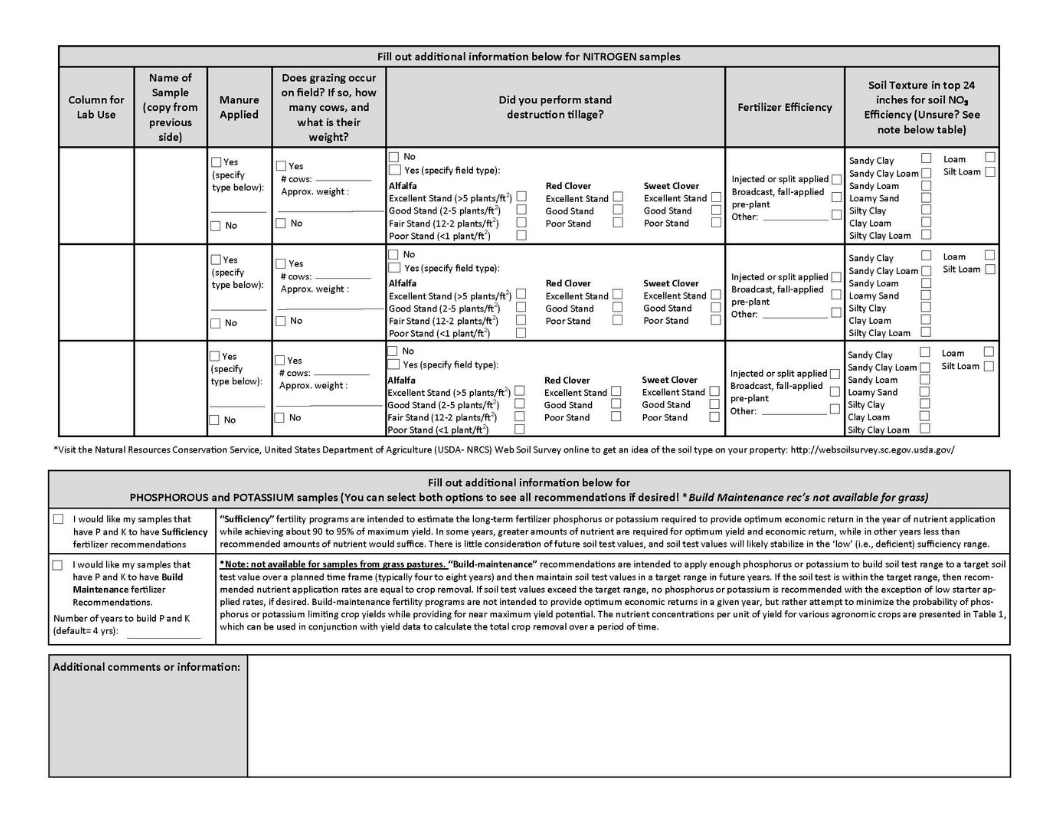 Field Soil Testing Form 7-1-26