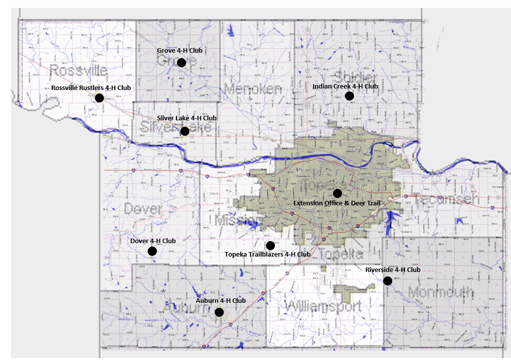 Shawnee County Club Map