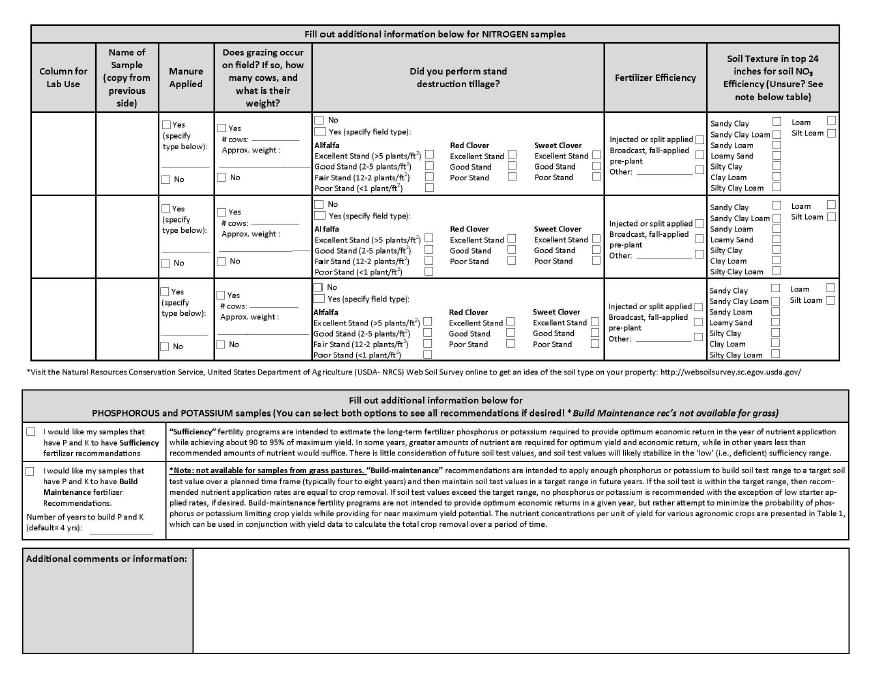 Field Soil Testing Form 7-1-26