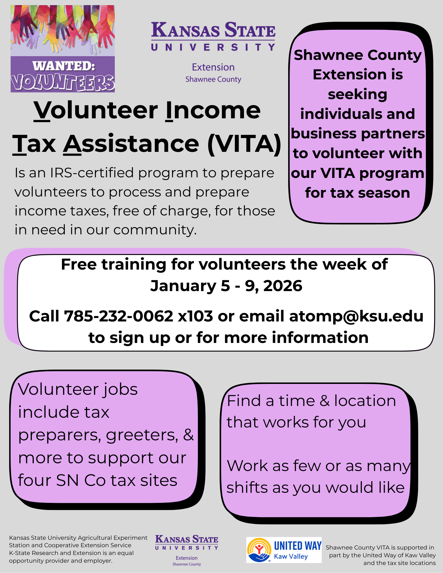 2026 VITA Volunteer Flyer