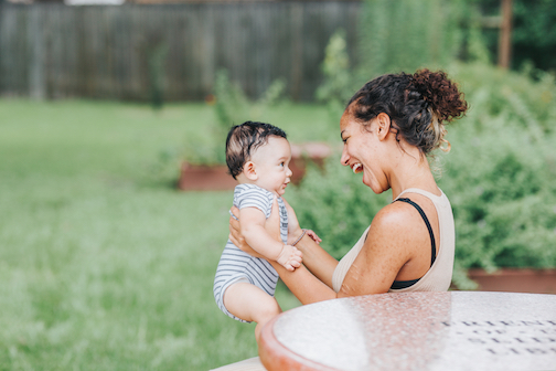 mother and son