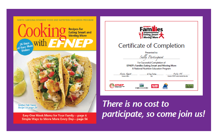 EFNEP Cookbook Graduation Certificate Image