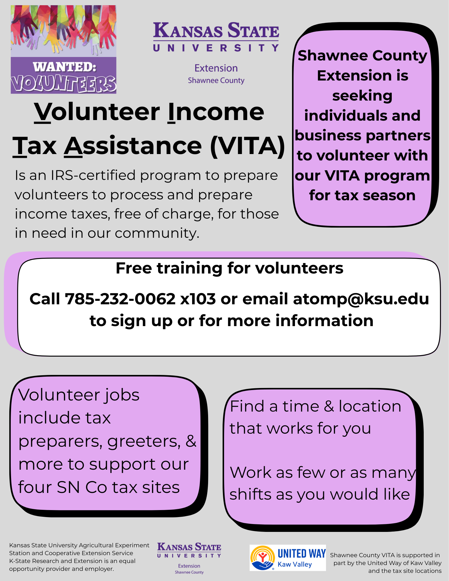 Volunteers Needed Flyer