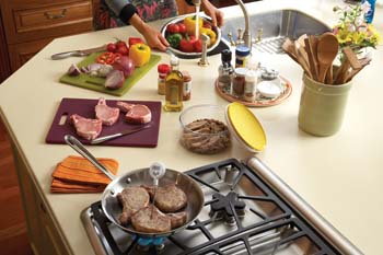 Food Preparation on Counter